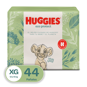 Pañales Huggies Eco-protect Talla XG,44 uds