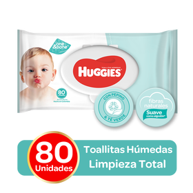 Toallitas Húmedas Huggies One & Done, 80uds