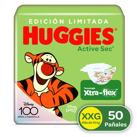 Pañales Huggies Active Sec Etapa 5/XXG, 50 Uds. (Edición Limitada)