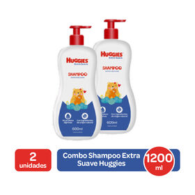 Combo Shampoo Extra Suave Huggies 1200ml