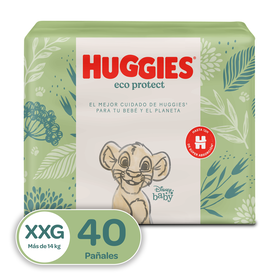 Pañales Huggies Eco protect Talla XXG,40 uds