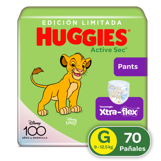 Pants Huggies Active Sec Xtra-Flex Etapa 3/G, 70 uds. (Edición Limitada)
