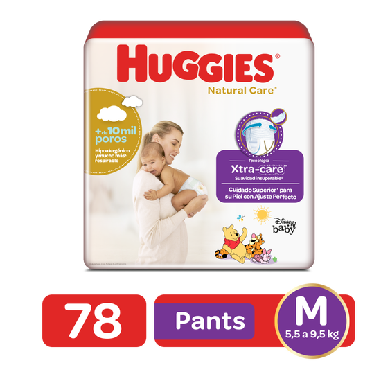 Pants Huggies Natural Care Etapa 2/M, 78Uds